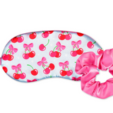 Iscream Cheerful Cherries Eye Mask & Scrunchie Set