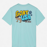GOAT USA Dog Days T- Shirt: Ice Blue