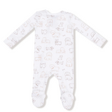 Angel Dear 2 Way Zipper Footie (Neutral Pups)