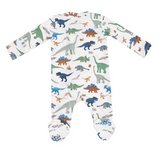 Angel Dear 2 Way Zipper Footie (Washy Dinos)