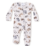 Angel Dear 2 Way Waffle Zipper Footie (Cozy Pups)