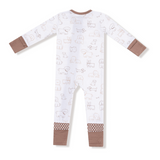 Angel Dear 2 Way Zipper Footie (Neutral Pups)