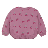 Minymo Sweater & Pant Set (Pink w/ Cherries)