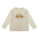 Rylee + Cru Raw Edge Long Sleeve Tee - Taxi