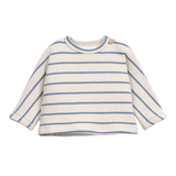 Play Up Striped Jersey Sweater and Pant Set (Blue)