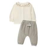 SNUG Blouse w/ Collar and Pant Set