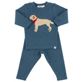 Oh Baby! Lab Bandana Baby Rib 2 pc Set