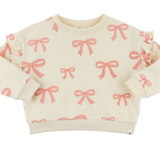 oh baby! Pink Bows Ruffle Slouch Sweatshirt & Jegging