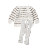Li & Me Phillips Knit Stripe Sweater & Jacob Pant Set (Cream)