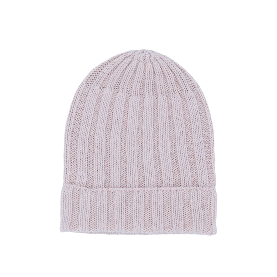 Li & Me Noah Knit Ribbed Hat (Light Pink) – hip-kid