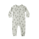 Rylee + Cru Organic Long John Pajamas - Trees (Pistachio)