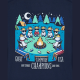 GOAT USA CAMPFIRE Long Sleeve T-Shirt (navy)