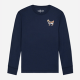 GOAT USA CAMPFIRE Long Sleeve T-Shirt (navy)