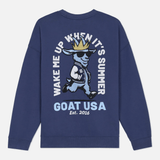 Wake Me Up Crewneck Sweatshirt (Navy)