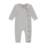 Baby Face Baby Suit Long Sleeve (Grey Melange)