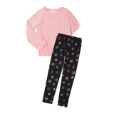 Appaman Willow Top  & Legging Set (Ivory Rose & Rainbow Snowflakes)