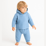 Paige Lauren Chunky Thermal Loungewear Hoodie Set (Powder Blue)