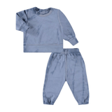 Paige Lauren Eco-Fleece Tie Dye Loungewear Set (Blue)
