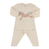 Oh Baby! Shiny Unicorn Profile Baby Rib Set (Natural)