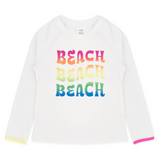 Feather 4 Arrow Beach Surf Babe Rashguard (White)