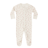 QUINCY MAE Zip Long Sleeve Sleeper Footie Flower Field