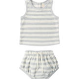 QUINCY MAE Terry Tank + Short Set Sky Stripe