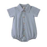 QUINCY MAE Matteo Romper Chambray