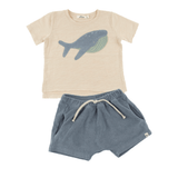 Oh Baby! Whale Terry Tee and Short Set