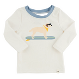 Oh Baby! Surfing Dog Malibu Rashguard and Board Short Set