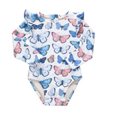 Pink Chicken Baby Girl Rachel Suit (Vintage Butterflies)