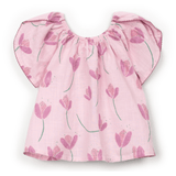 Play Up Girls Printed Woven Tunic and Skort Set (Pink Floral)