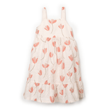 Play Up Girls Printed Woven Dress (Pink Floral)