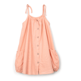 Play Up Girls Printed Woven Dress (Peach)