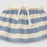 Snug Sleeveless Top and Blue Striped Skort Set