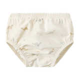 QUINCY MAE Rashguard (Honey) + Swim Diaper (Dino) Set