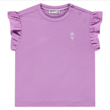 Babyface Baby Girls Short Sleeve Tee (purple) and Short Set (buttercup)
