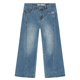 Babyface Girls Wide Leg Denim Pants (Medium Blue)