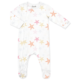 Coccoli Starfish on Cream Zipper Footie