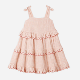 Rylee + Cru Ruffled Swing Dress (Petal Gingham)