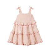 Rylee + Cru Ruffled Swing Dress (Petal Gingham)