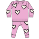 Little Mish Pink Graffiti Heart Set