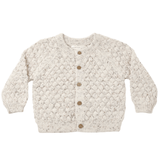 QUINCY MAE Bubble Knit Cardigan Natural Confetti