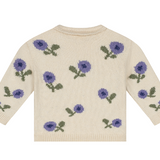 Babyface Baby Girl Floral Sweater + Embroidered Jeans