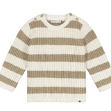 Babyface Baby Boys Stripe Sweater - Stone