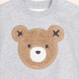 Huxbaby Furry Huxbear Sweatshirt and Pant - Grey