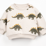 Play Up Jersey Dinosaur Sweater + Pant Set - Olive/Stone