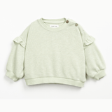 Play Up Fleece Sweater & Shorts (Lemony Green)