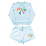 Vintage Havana Cloud Crewneck Sweatshirt and Shorts (Large Decal)