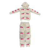 Stoopher Cherries Zip-front Hoodie & Pant Set