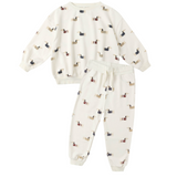 Rylee & Cru Relaxed Sweatshirt/Pants Set - Dachshund